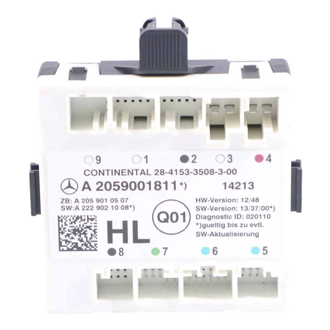 Mercedes W205 Module De Commande De Porte Arrière Gauche ECU - SKU A2059001811 - Numéro de pièce A2059001811