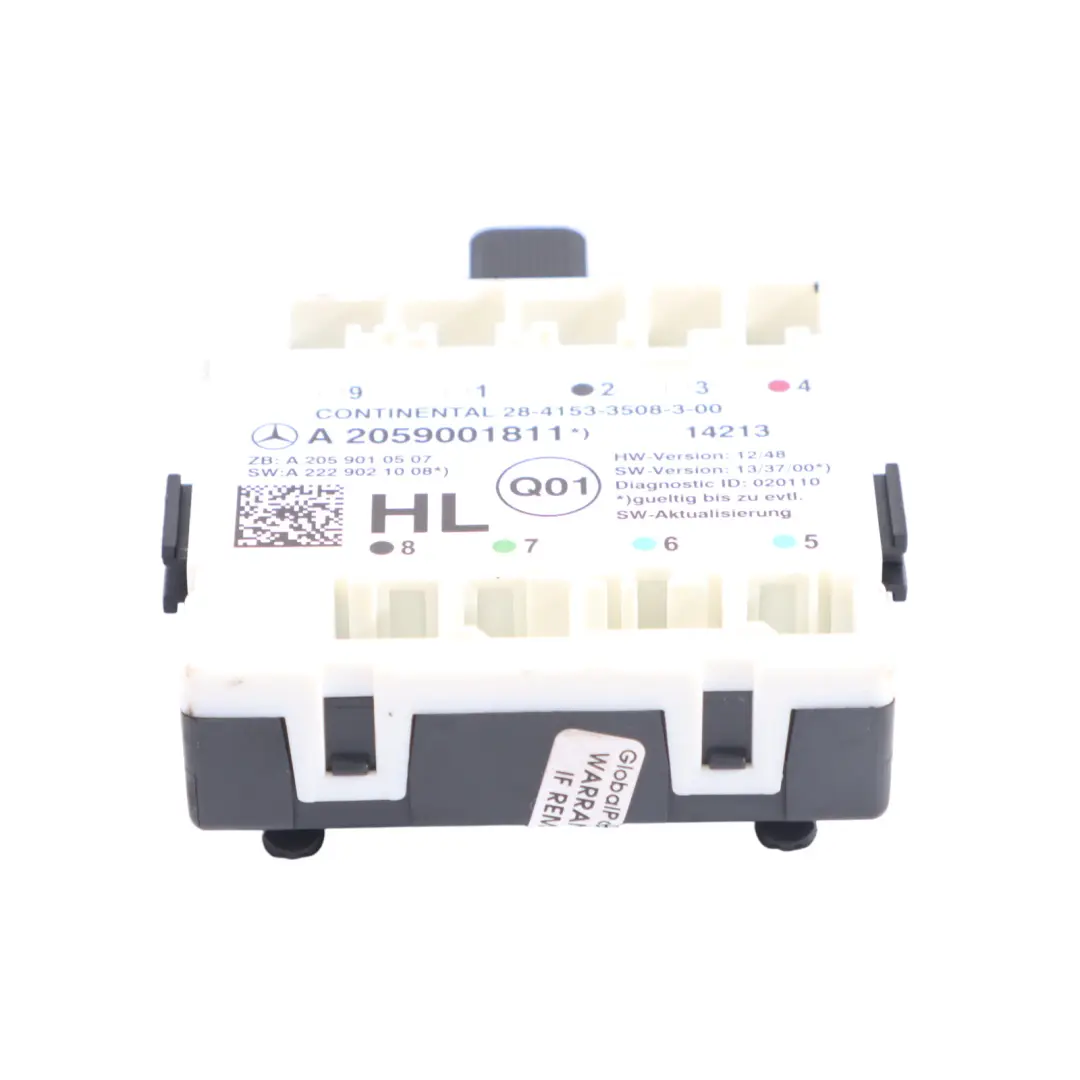 Module De Commande De Porte Arrière Gauche ECU pour Mercedes W205 à propos du numéro de pièce A2059001811 Mercedes W205 Module De Commande De Porte Arrière Gauche ECU - SKU A2059001811 - Numéro de pièce A2059001811