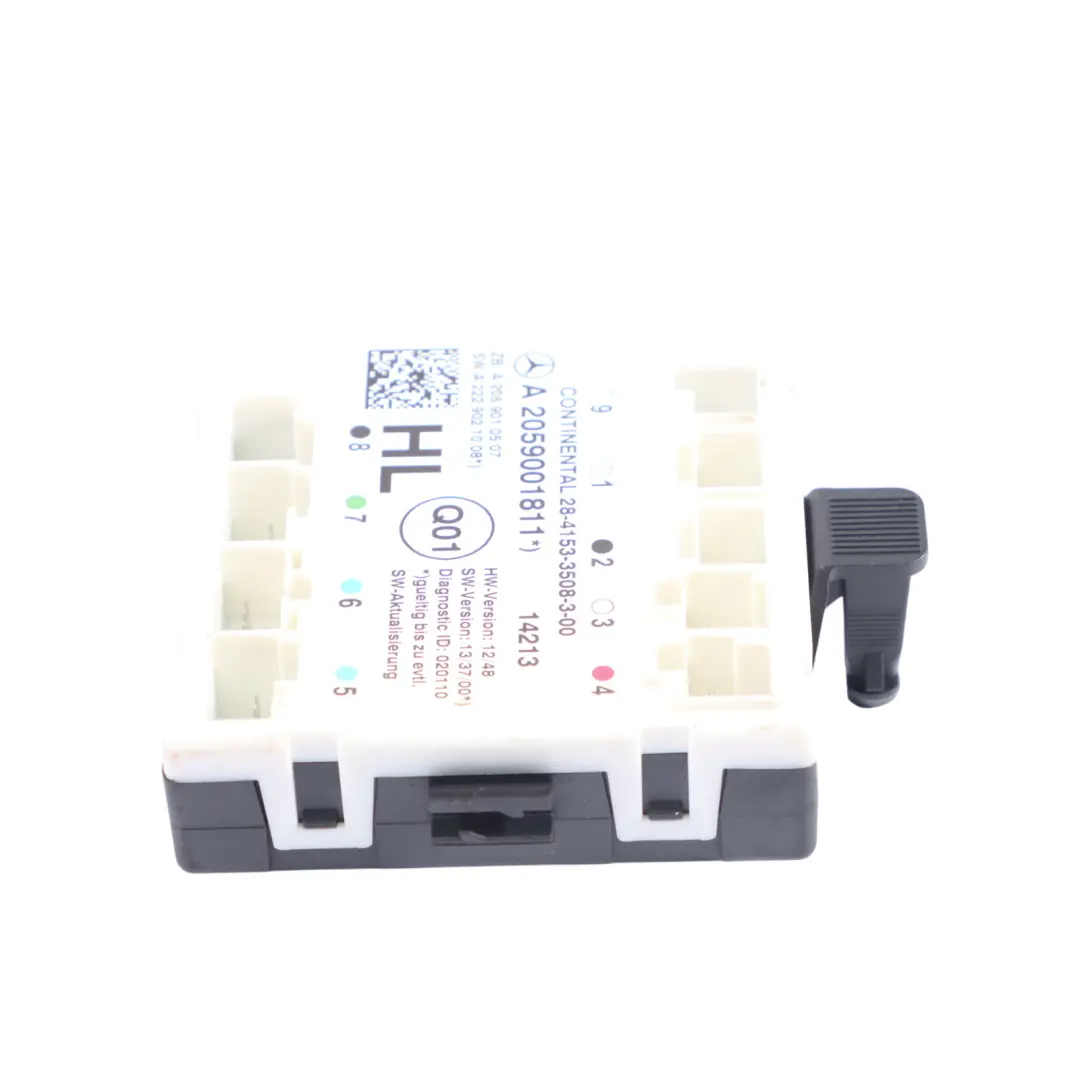 Hintere Tür Steuerung Modul Einheit Links ECU für Mercedes W205 mit Teilenummer A2059001811 Mercedes W205 Hintere Tür Steuerung Modul Einheit Links ECU - SKU A2059001811 - Teilenummer A2059001811