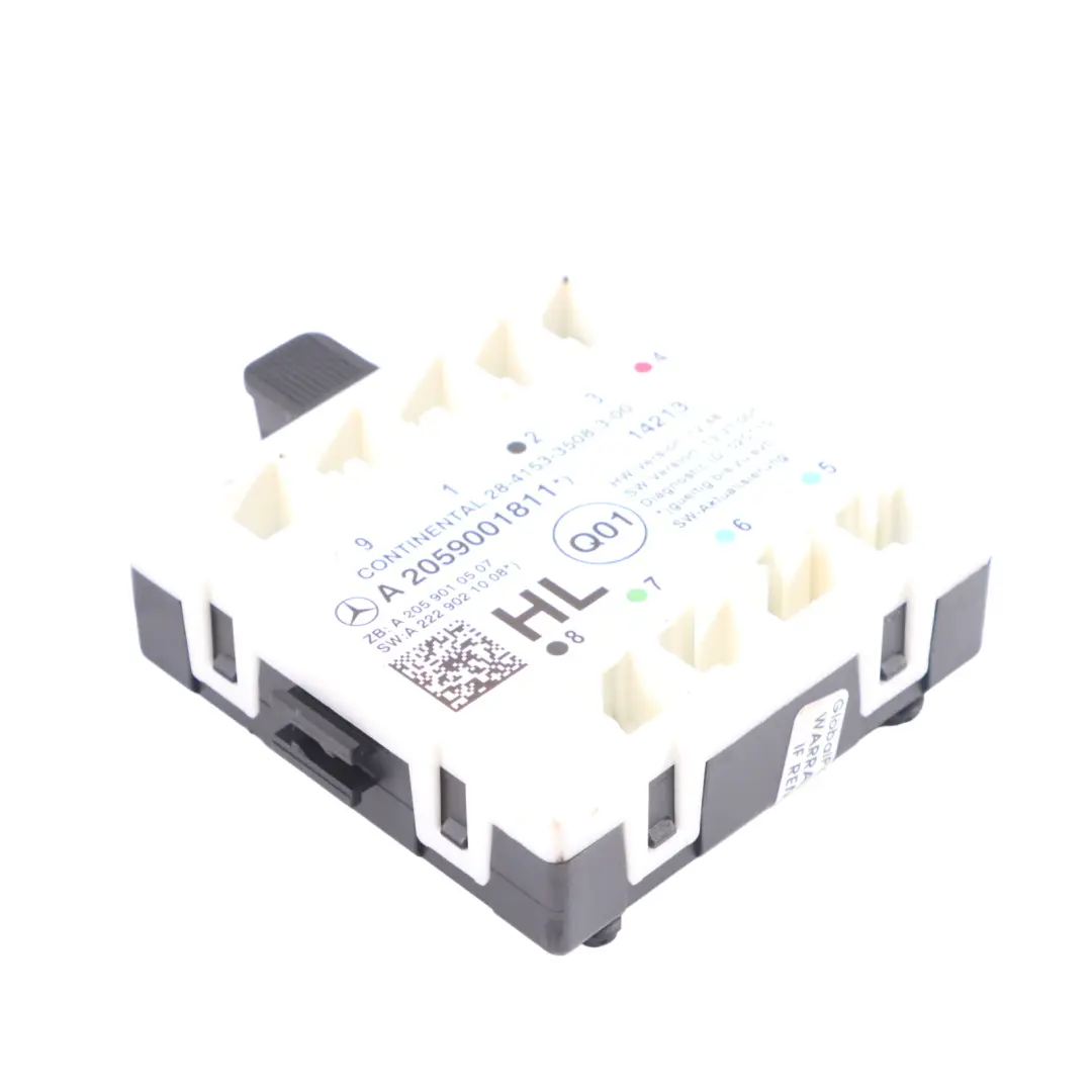 Module De Commande De Porte Arrière Gauche ECU pour Mercedes W205 à propos du numéro de pièce A2059001811 Mercedes W205 Module De Commande De Porte Arrière Gauche ECU - SKU A2059001811 - Numéro de pièce A2059001811