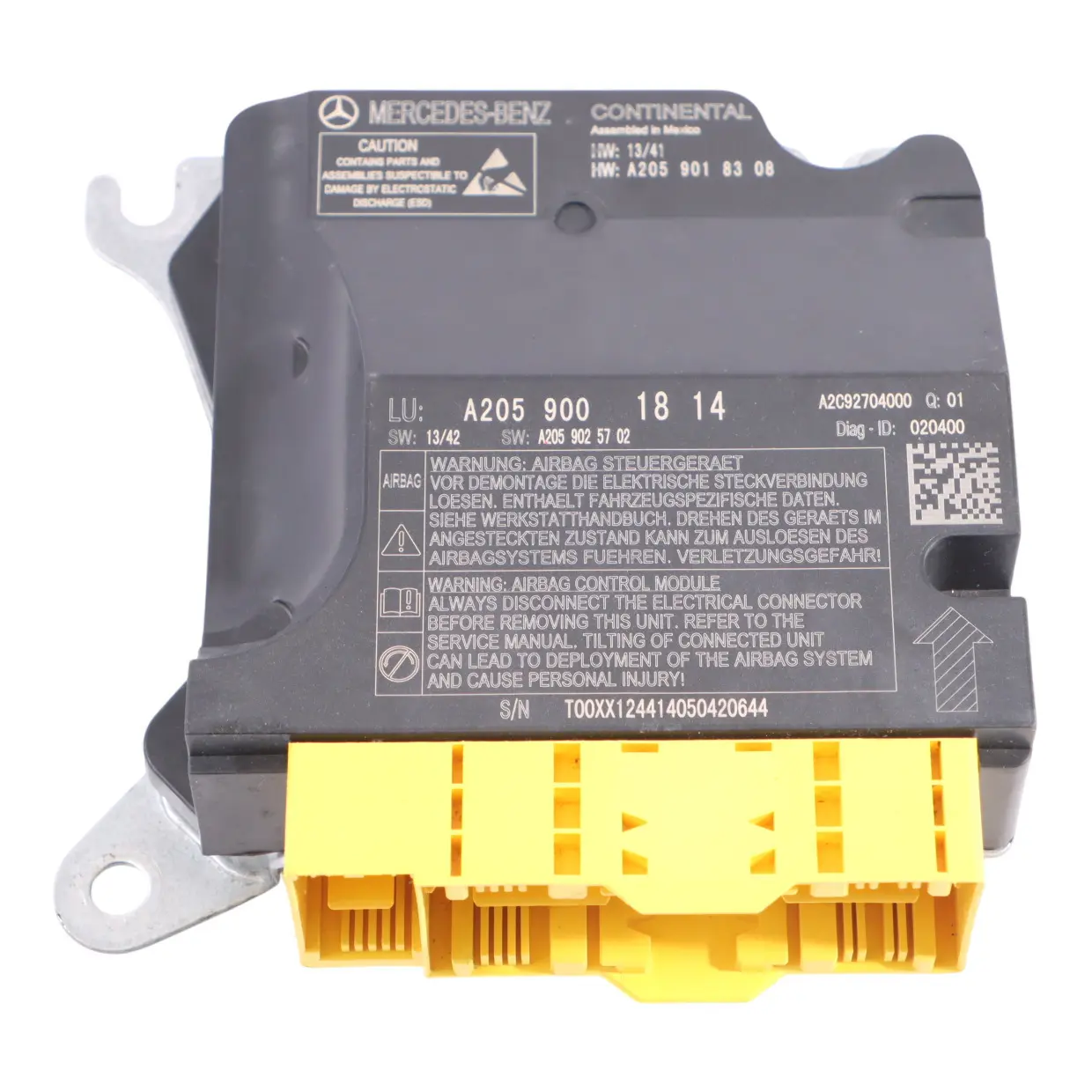 Mercedes W205 Air System Control Unit Module ECU A2059001814