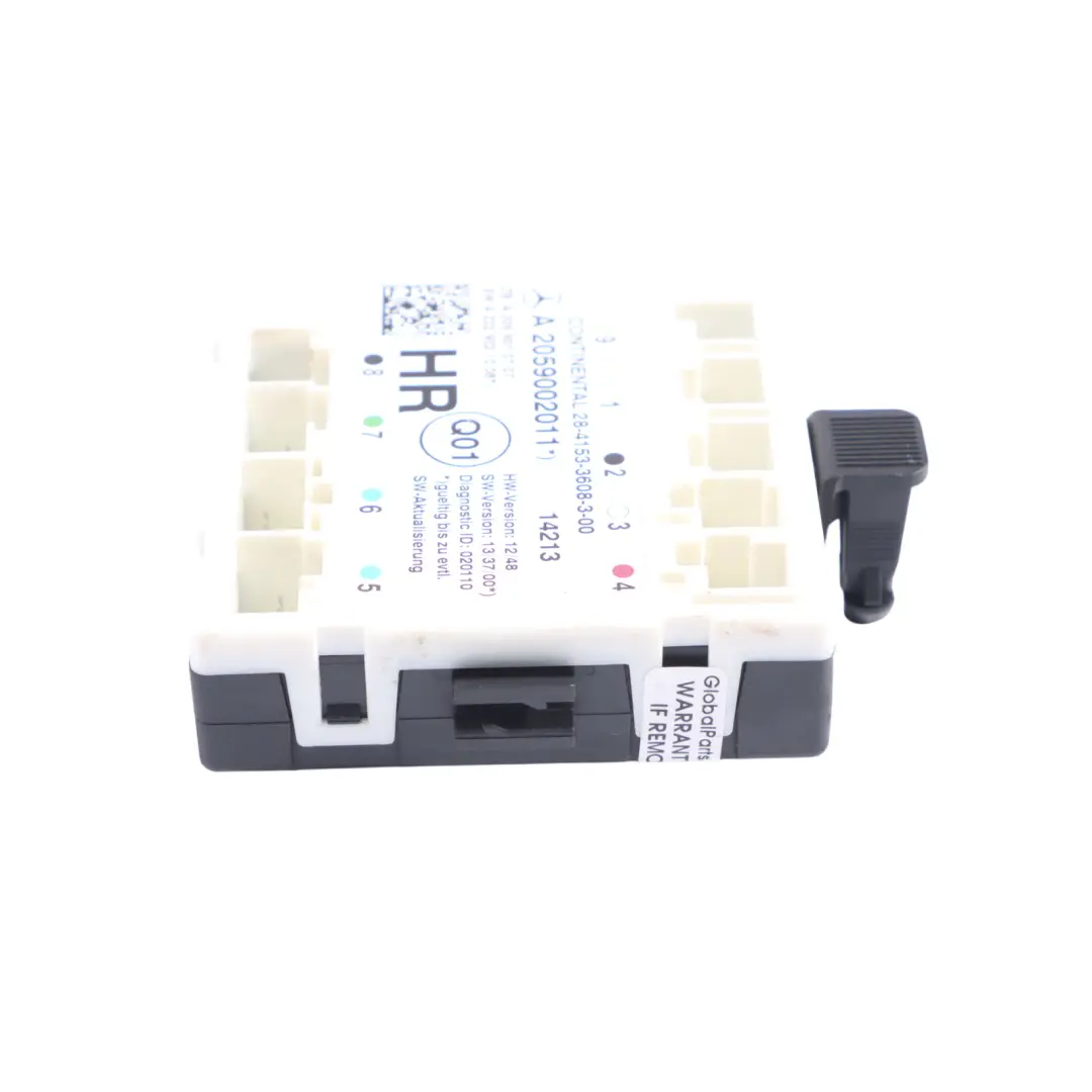 Módulo De Control De Puerta Trasera Derecha ECU para Mercedes W205 con número de pieza A2059002011 Mercedes W205 Módulo De Control De Puerta Trasera Derecha ECU - SKU A2059002011 - Número de pieza A2059002011