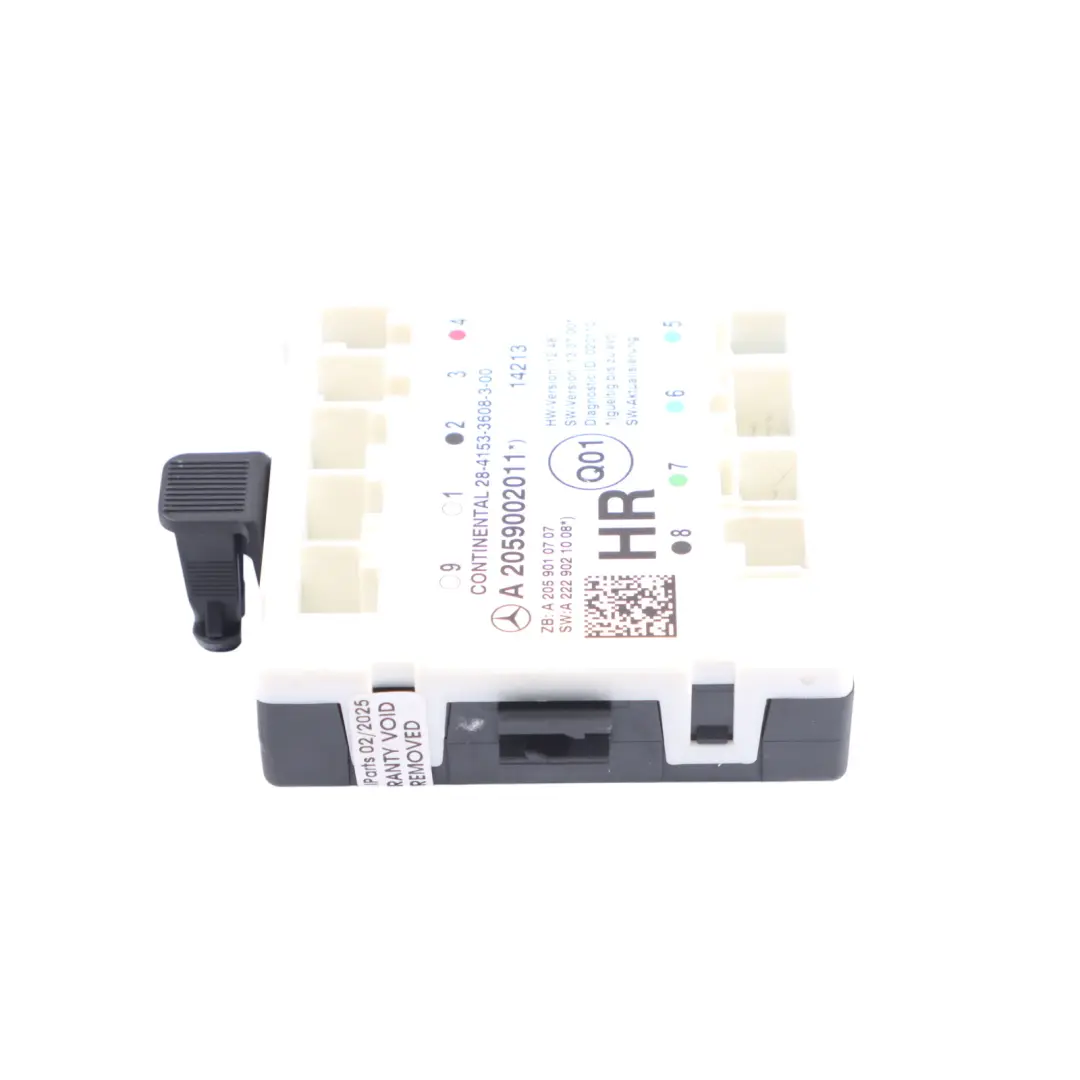 Door Control Module Unit Right O/S ECU to Mercedes W205 Rear with Part number A2059002011 Mercedes W205 Rear Door Control Module Unit Right O/S ECU - SKU A2059002011 - Part number A2059002011