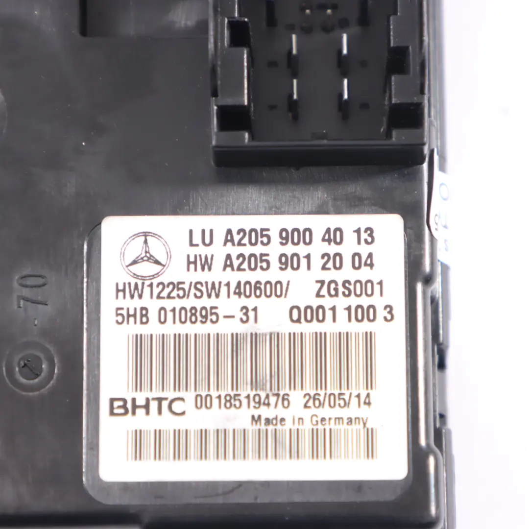 Mercedes W205 Module Commande Climatisation Unité Commande - SKU A2059004013 - Numéro de pièce A2059004013