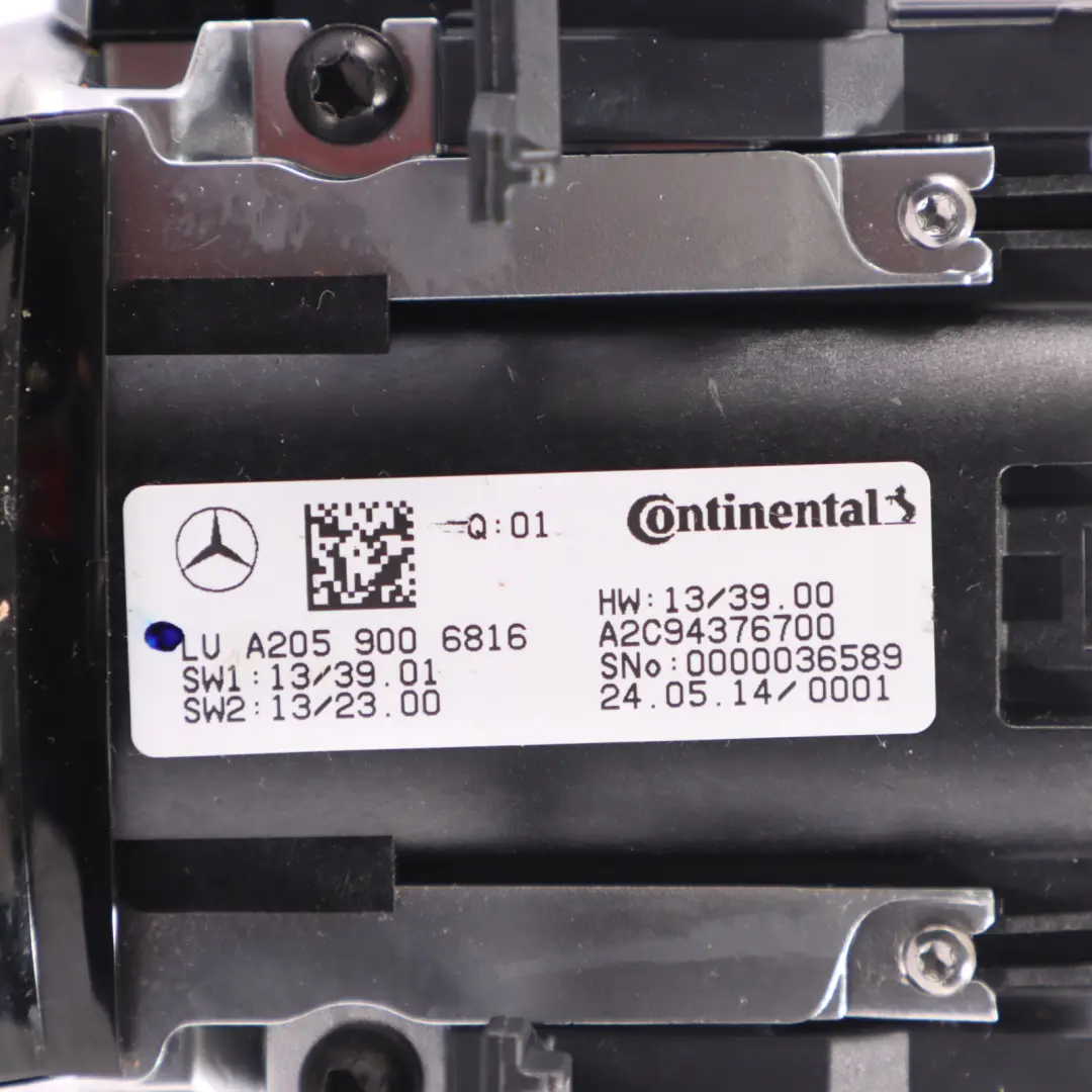 Consola Panel Interruptor Sat Navegación Perilla para Mercedes W205 con número de pieza A2059006816 Mercedes W205 Consola Panel Interruptor Sat Navegación Perilla - SKU A2059006816 - Número de pieza A2059006816