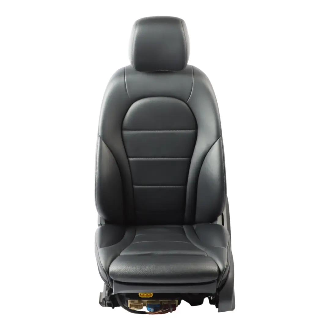 Mercedes W205 Front Seat Left N/S Heated Memory Imitation Leather Black - SKU A2059101147-6 - Part number A2059101147