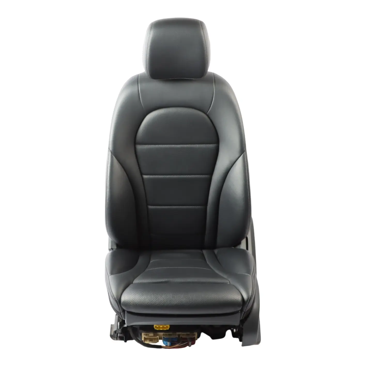 Mercedes W205 Front Seat Left N/S Heated Memory Imitation Leather Black