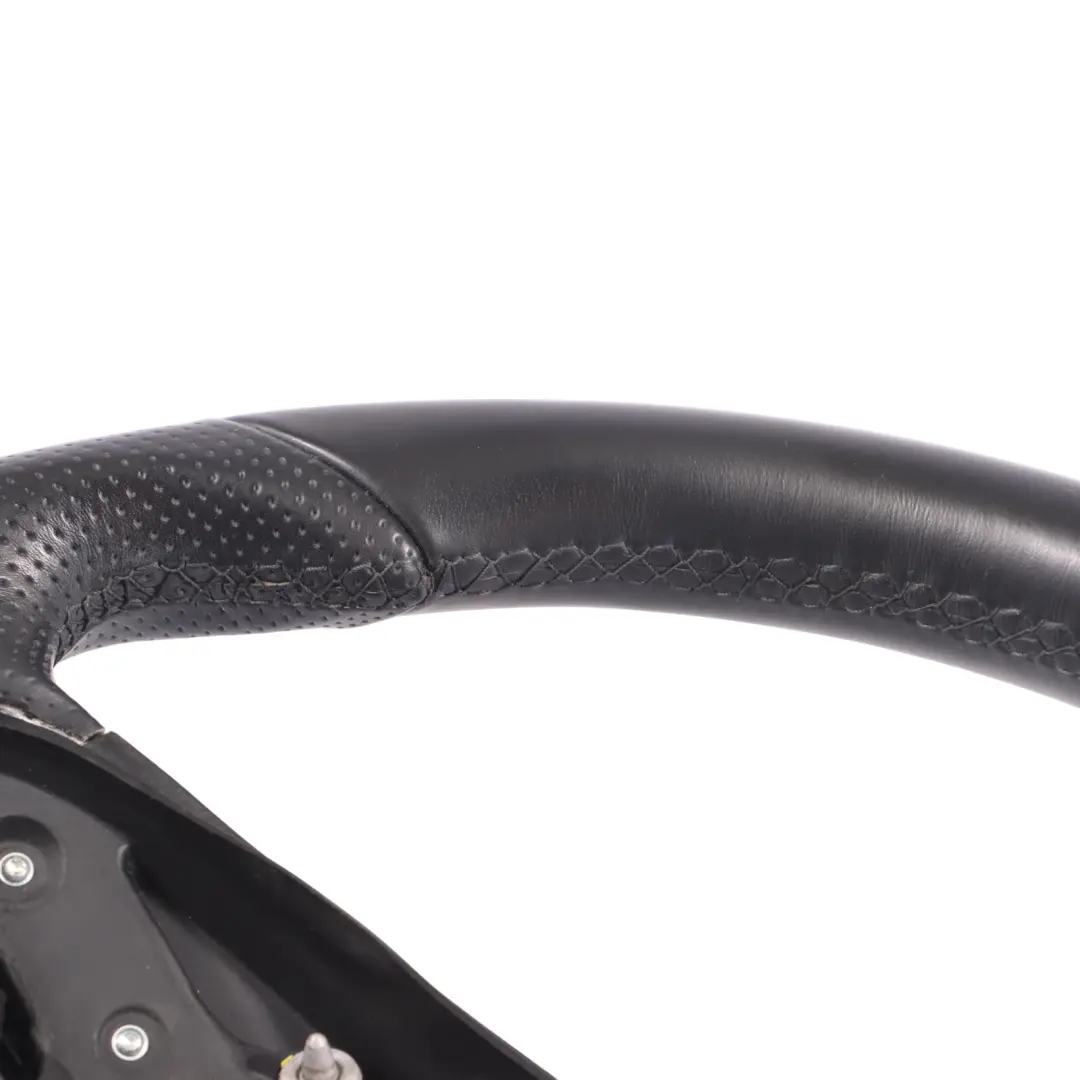  Steering Wheel Mercedes C207 W212 Black Leather Black Threads Paddle Shift - SKU A2074601203 - Part number A2074601203