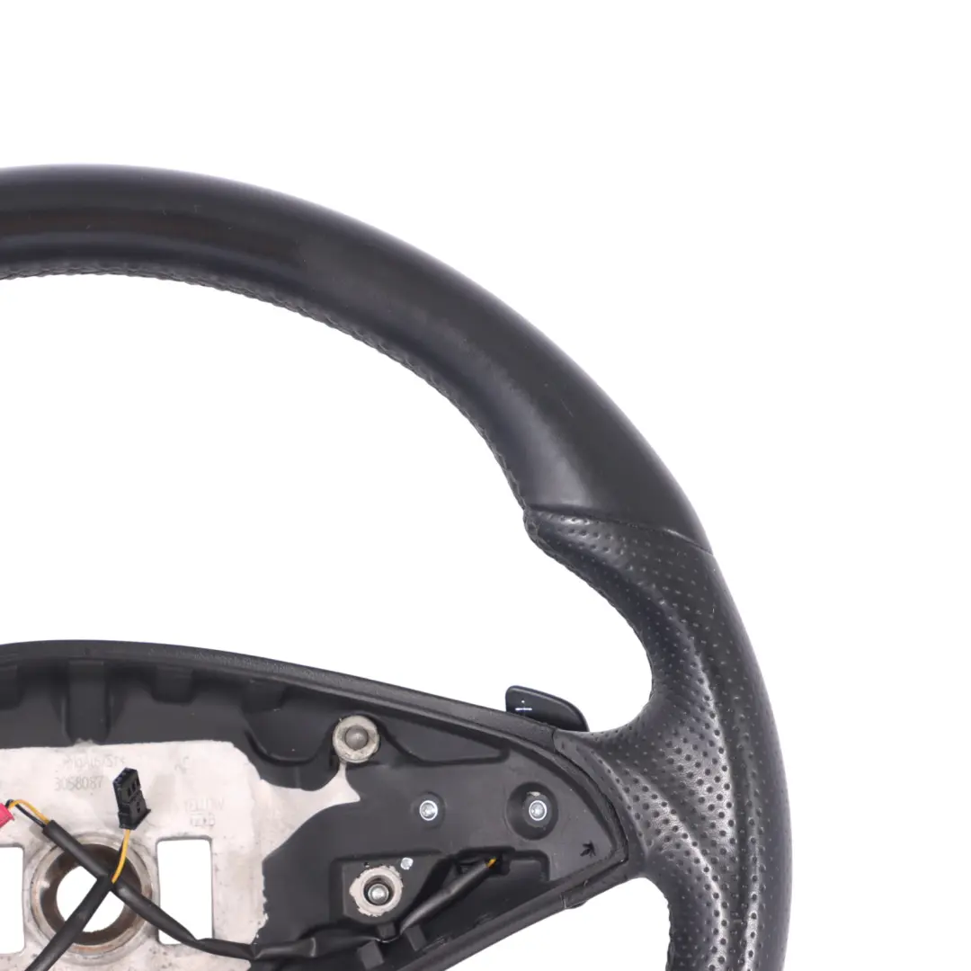  Steering Wheel Mercedes C207 W212 Black Leather Black Threads Paddle Shift - SKU A2074601203 - Part number A2074601203