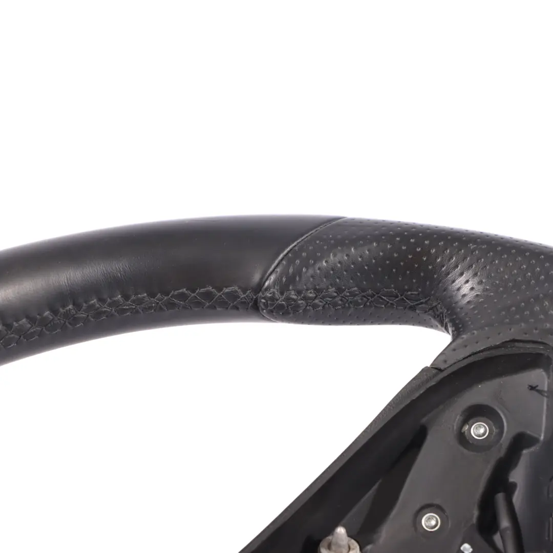  Steering Wheel Mercedes C207 W212 Black Leather Black Threads Paddle Shift - SKU A2074601203 - Part number A2074601203