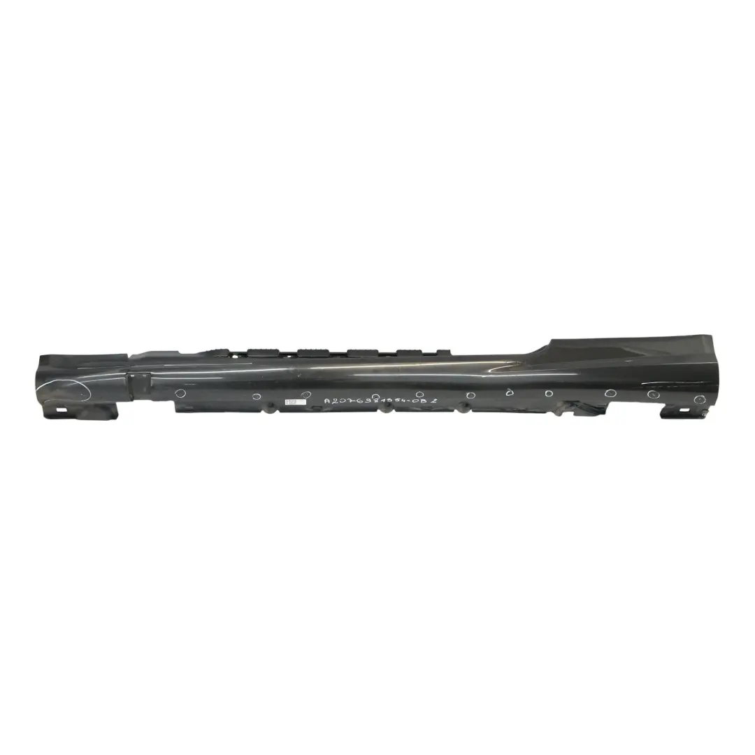 W207 Side Skirt AMG Door Sill Cover Left N/S Obsidian Black - 197 to Mercedes with Part number A2076981354 Mercedes W207 Side Skirt AMG Door Sill Cover Left N/S Obsidian Black - 197 - SKU A2076981354-OB2 - Part number A2076981354