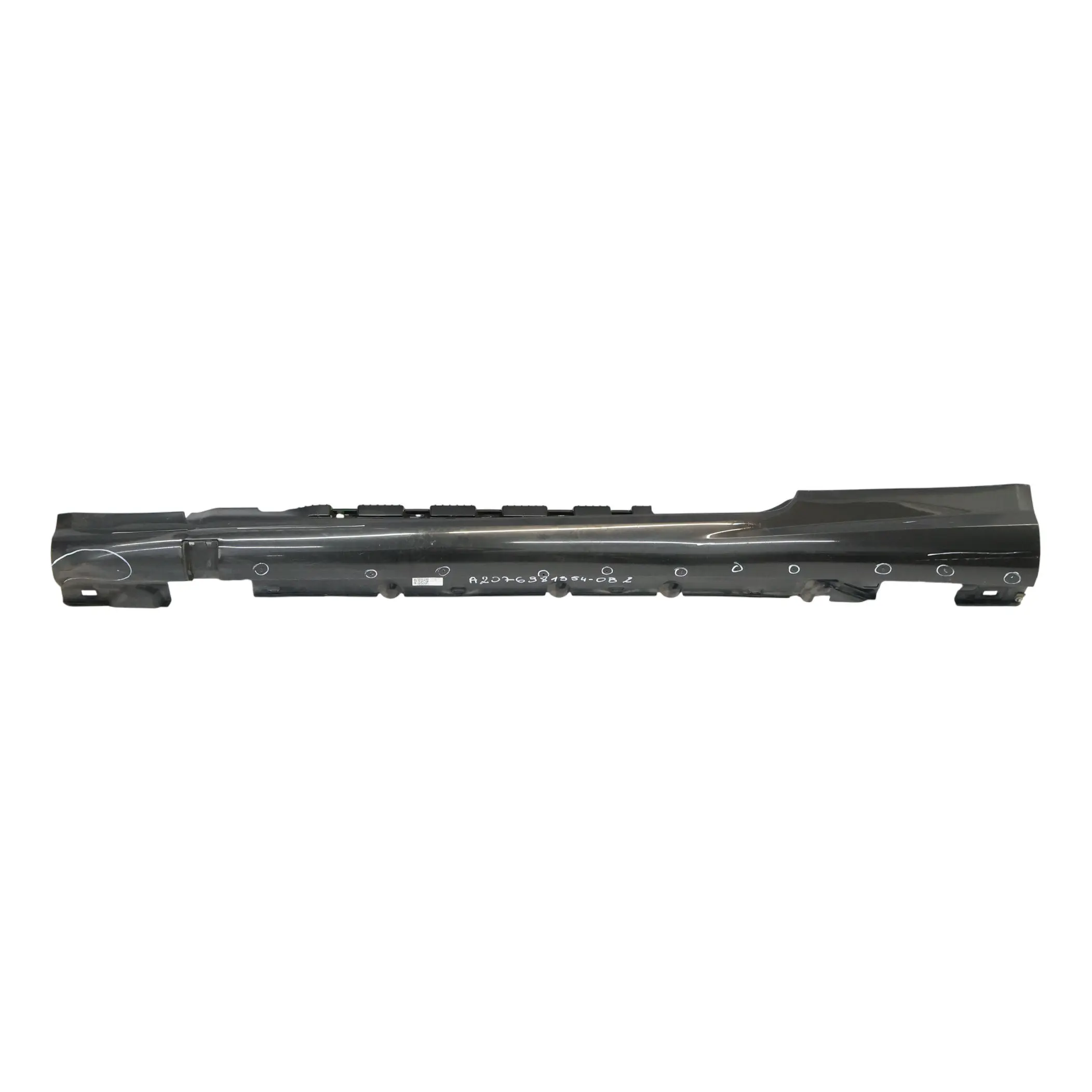 Mercedes W207 Side Skirt AMG Door Sill Cover Left N/S Obsidian Black - 197