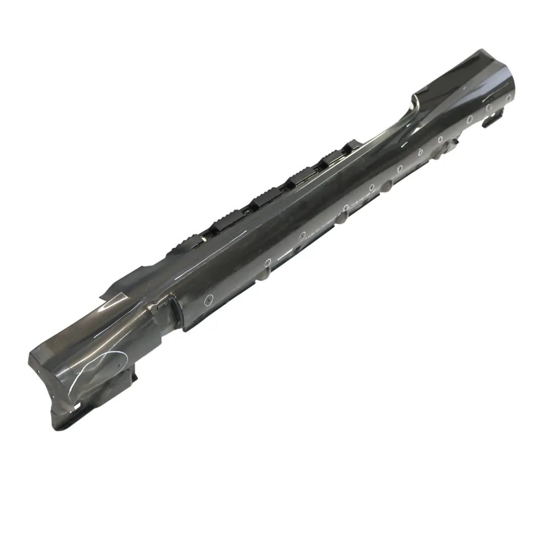 W207 Side Skirt AMG Door Sill Cover Left N/S Obsidian Black - 197 Mercedes - SKU A2076981354-OB2 - Part number A2076981354