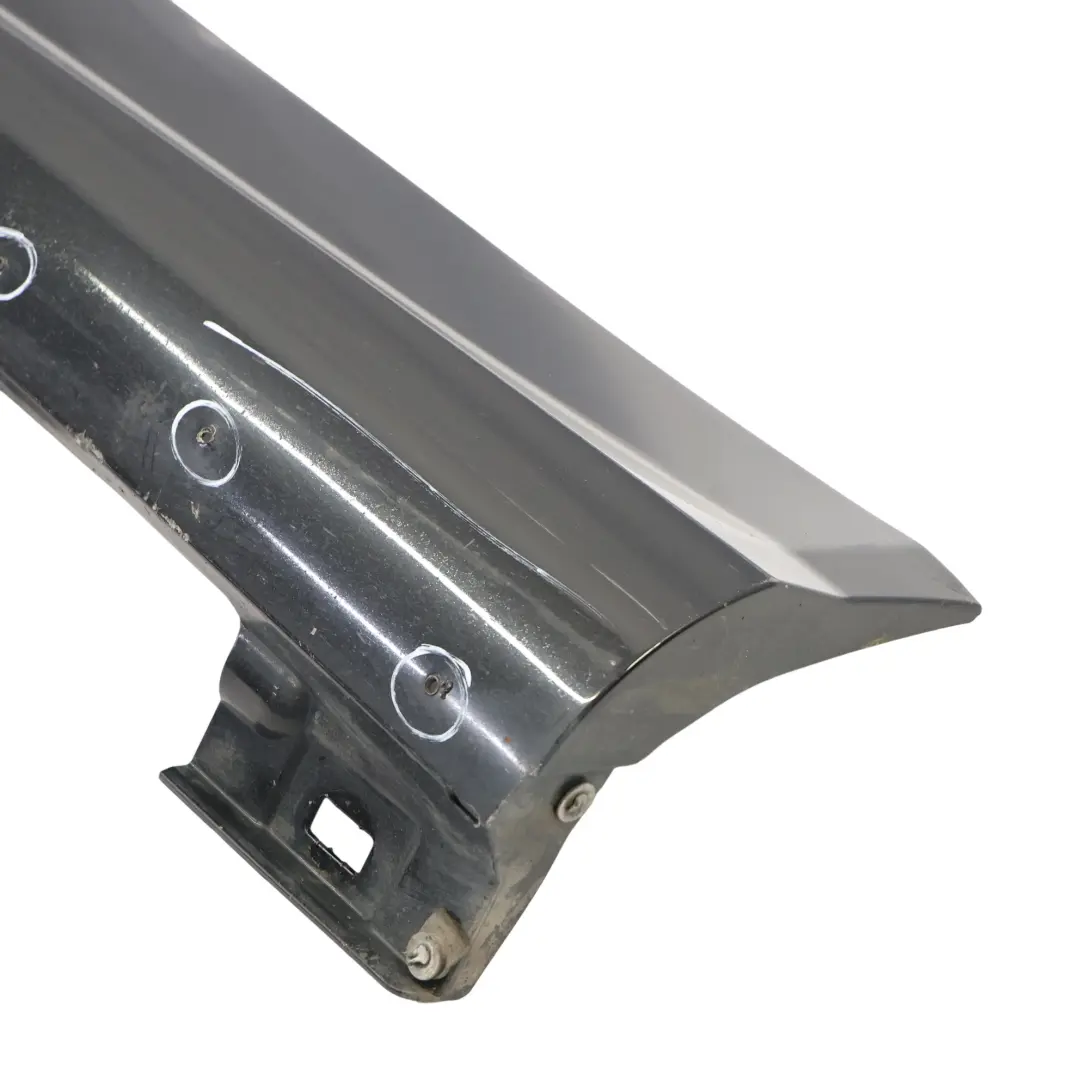 W207 Side Skirt AMG Door Sill Cover Left N/S Obsidian Black - 197 to Mercedes with Part number A2076981354 Mercedes W207 Side Skirt AMG Door Sill Cover Left N/S Obsidian Black - 197 - SKU A2076981354-OB2 - Part number A2076981354