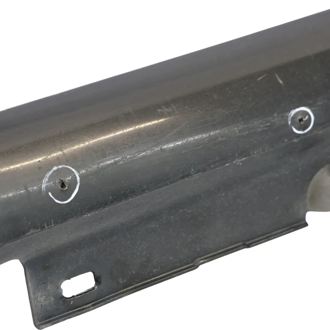 W207 Side Skirt AMG Door Sill Cover Left N/S Obsidian Black - 197 to Mercedes with Part number A2076981354 Mercedes W207 Side Skirt AMG Door Sill Cover Left N/S Obsidian Black - 197 - SKU A2076981354-OB2 - Part number A2076981354