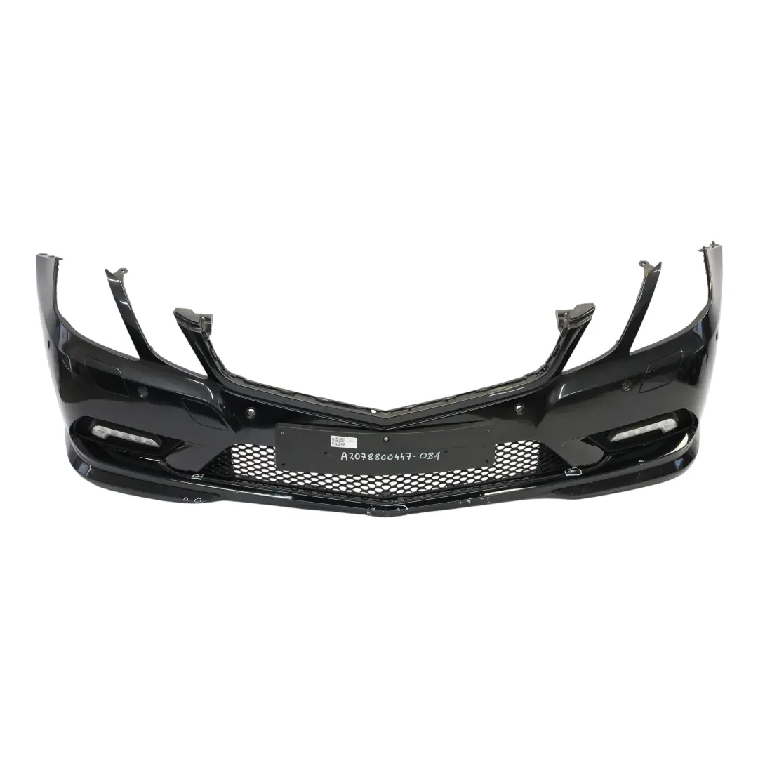 Mercedes W207 Bumper Front Trim Panel Obsidian Black Metallic - 197 - SKU A2078800447-OB1 - Part number A2078800447