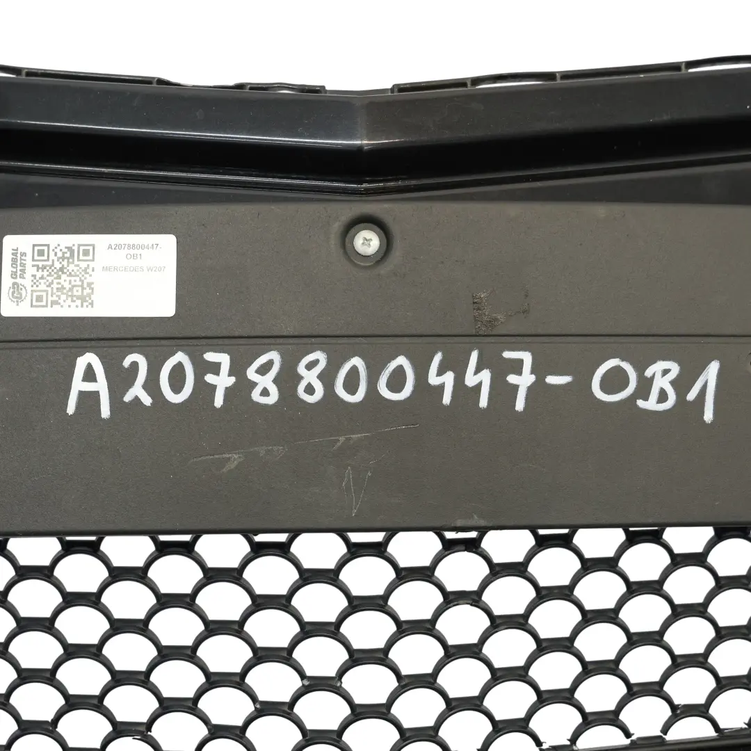 Mercedes W207 Bumper Front Trim Panel Obsidian Black Metallic - 197 - SKU A2078800447-OB1 - Part number A2078800447