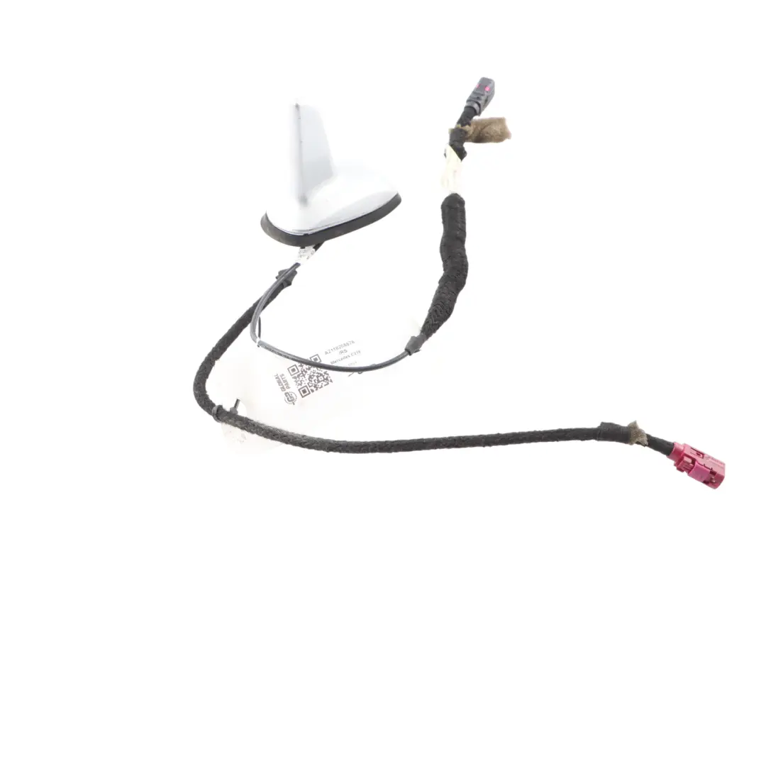 Roof Antenna Aerial Shark Iridium Silver Metallic 775 to Mercedes C219 with Part number A2118205575 Mercedes C219 Roof Antenna Aerial Shark Iridium Silver Metallic 775 - SKU A2118205575-IRS - Part number A2118205575