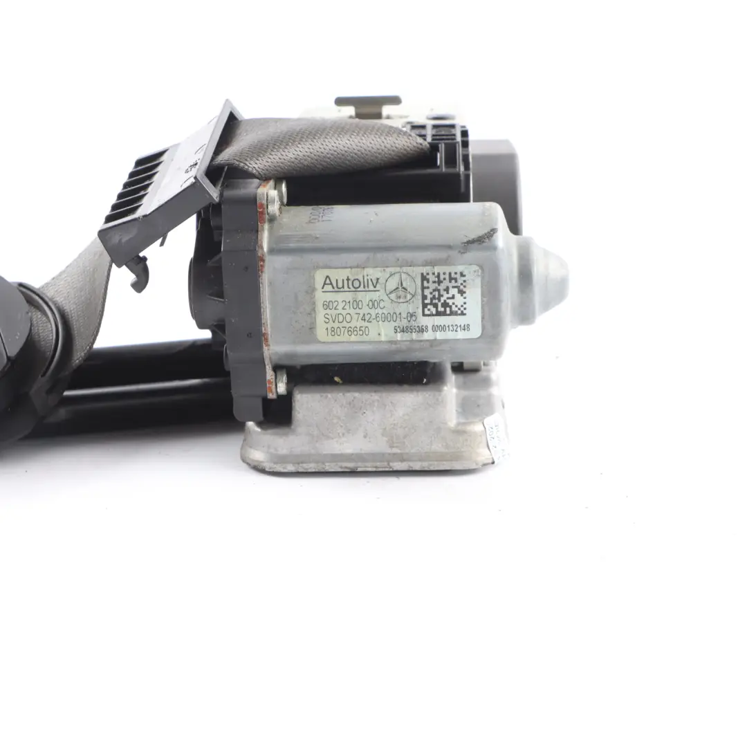 Seat Belt Mercedes W211 Rear Seat Saloon Upper Left N/S Grey - SKU A2118604186-1 - Part number A2118604186
