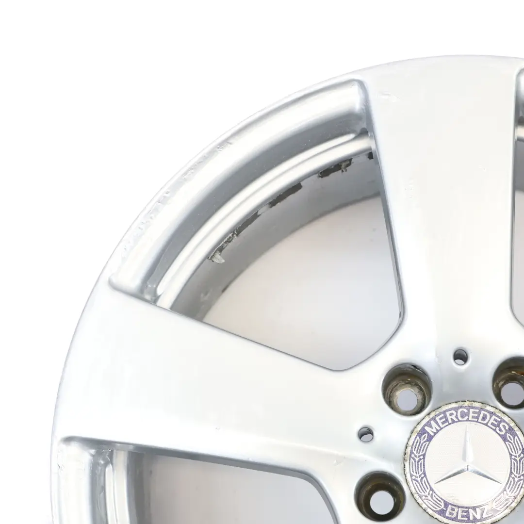 Front Axle Silver Alloy Wheel Rim 18" ET:48 8,5J Mercedes W212 - SKU A2124011302-1 - Part number A2124011302