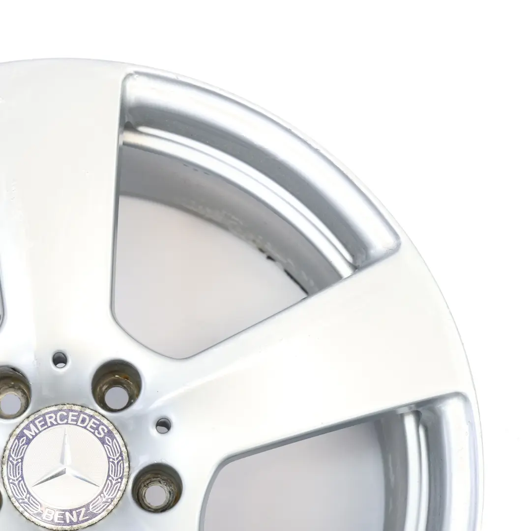 Front Axle Silver Alloy Wheel Rim 18" ET:48 8,5J Mercedes W212 - SKU A2124011302-1 - Part number A2124011302