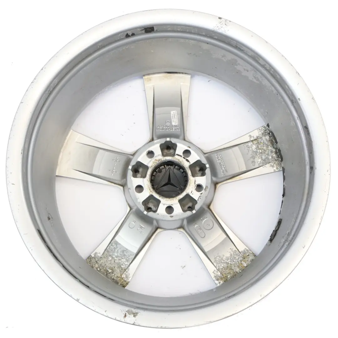Mercedes W212 Essieu avant jante en alliage argente 18" ET:48 8,5J - SKU A2124011302-2 - Numéro de pièce A2124011302