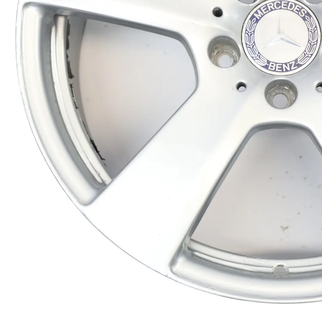 Mercedes W212 Essieu avant jante en alliage argente 18" ET:48 8,5J - SKU A2124011302-2 - Numéro de pièce A2124011302