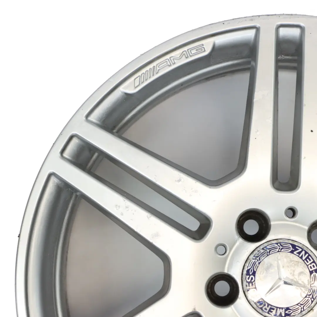 Mercedes W212 essieu arriere jante en alliage argente 18" ET:48 8,5J - SKU A2124012302-1 - Numéro de pièce A2124012302