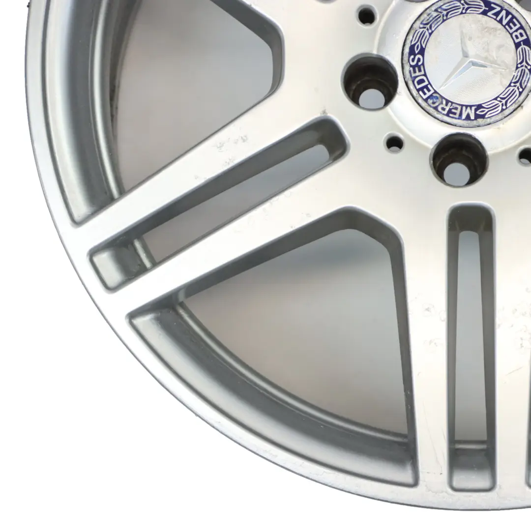 Mercedes W212 essieu arriere jante en alliage argente 18" ET:48 8,5J - SKU A2124012302-1 - Numéro de pièce A2124012302