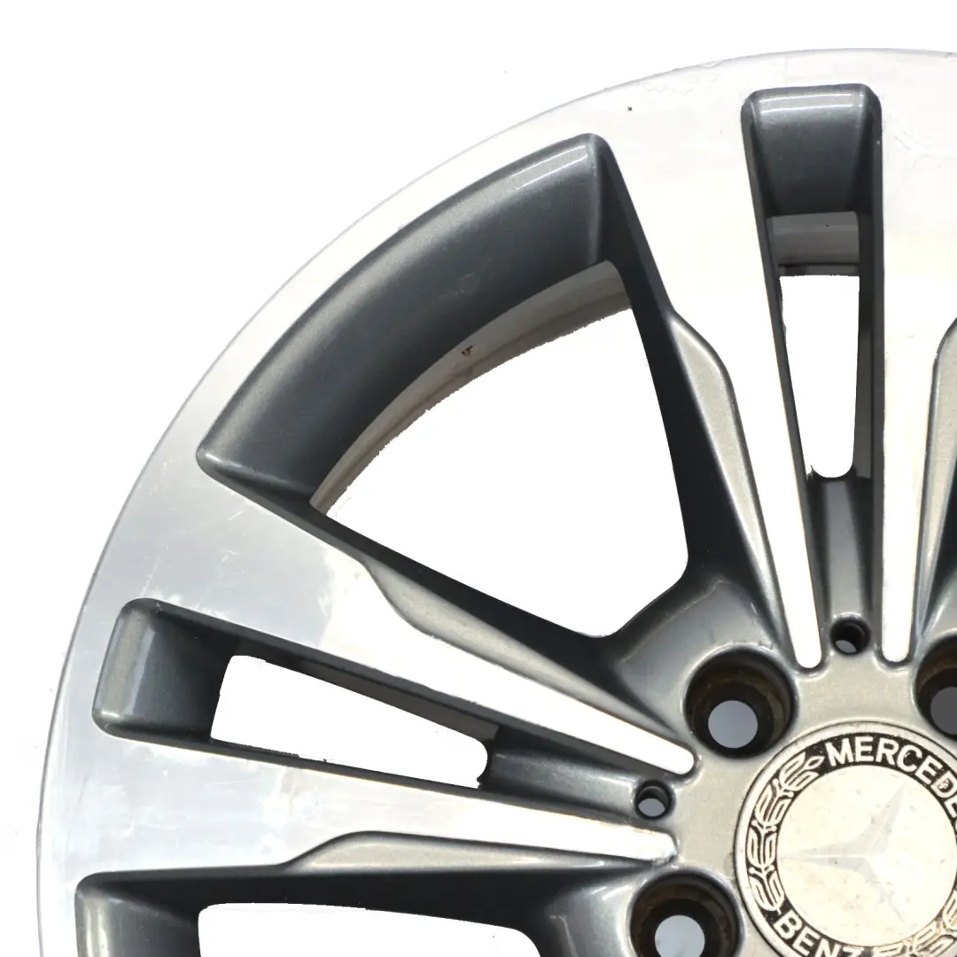 Mercedes W212 Leichtmetallfelge 17" ET:48 8J 5 Doppelspeiche - SKU A2124015602-1 - Teilenummer A2124015602