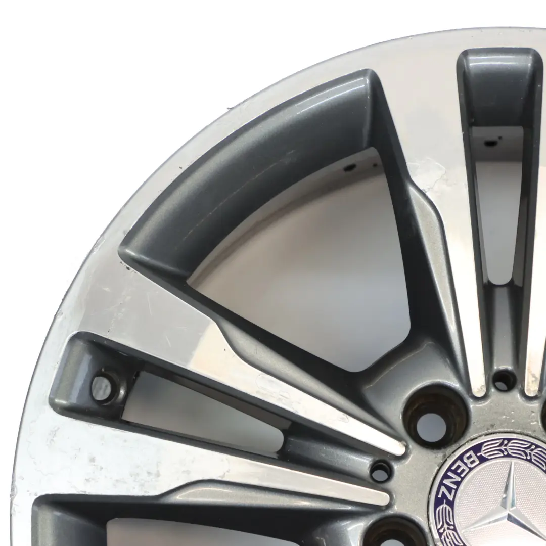 Mercedes W212 Alloy Wheel Rim 17" ET:48 8J 5 Double Spoke - SKU A2124015602-3 - Part number A2124015602