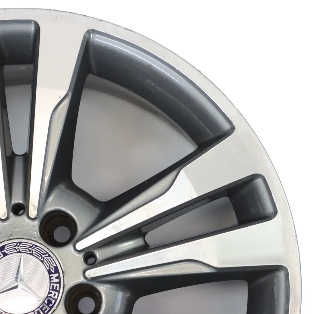 Mercedes W212 Alloy Wheel Rim 17" ET:48 8J 5 Double Spoke - SKU A2124015602-3 - Part number A2124015602