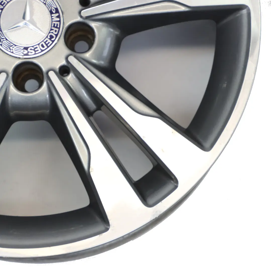 Mercedes W212 Alloy Wheel Rim 17" ET:48 8J 5 Double Spoke - SKU A2124015602-3 - Part number A2124015602