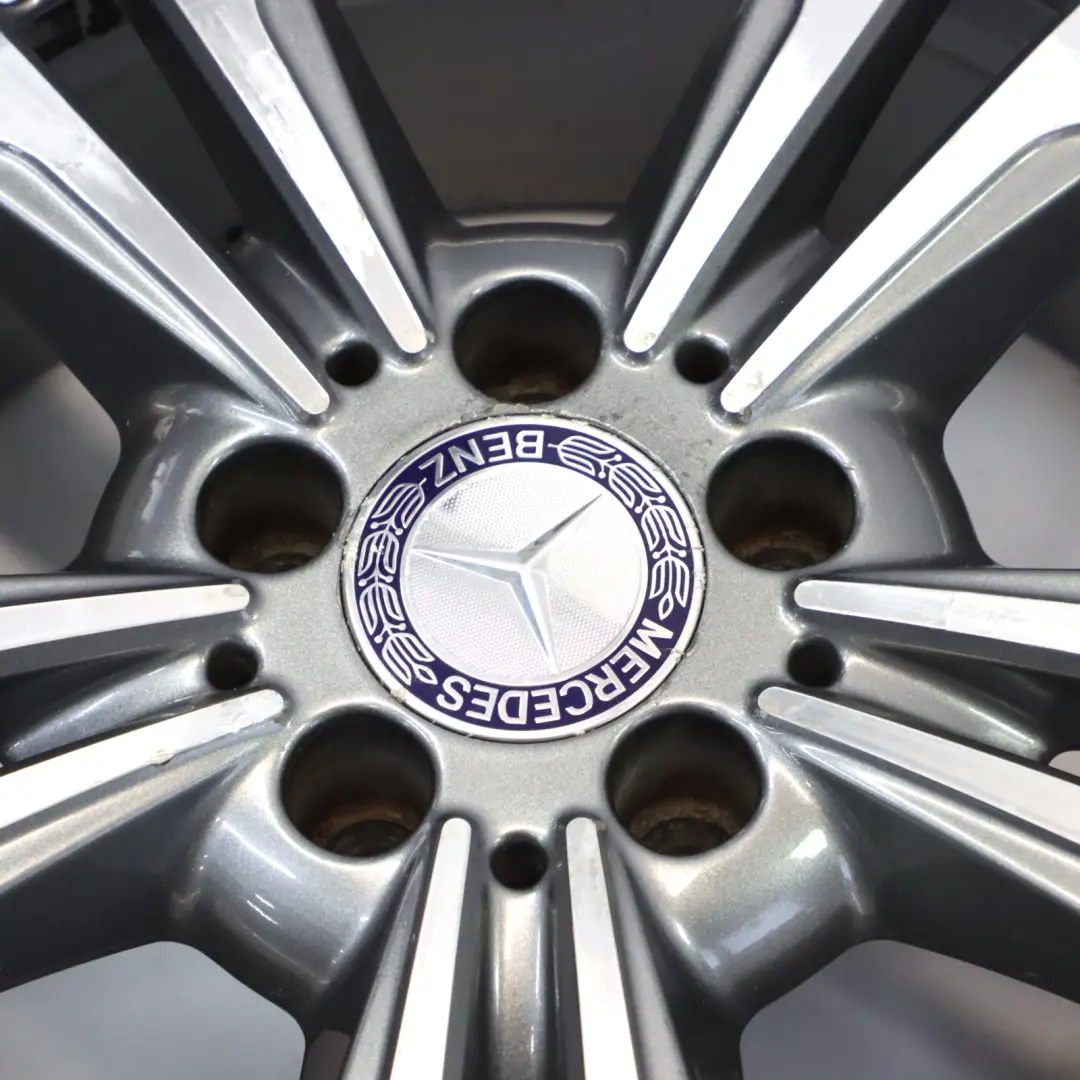 Mercedes W212 Alloy Wheel Rim 17" ET:48 8J 5 Double Spoke - SKU A2124015602-3 - Part number A2124015602