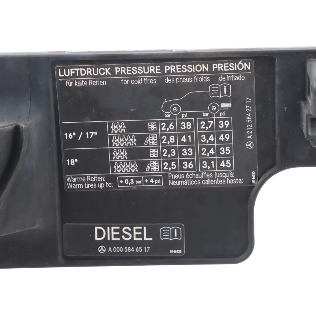 Filler Pot Flap Cover Carrier Cap to Mercedes W212 Fuel with Part number A2126300267 Mercedes W212 Fuel Filler Pot Flap Cover Carrier Cap - SKU A2126300267 - Part number A2126300267