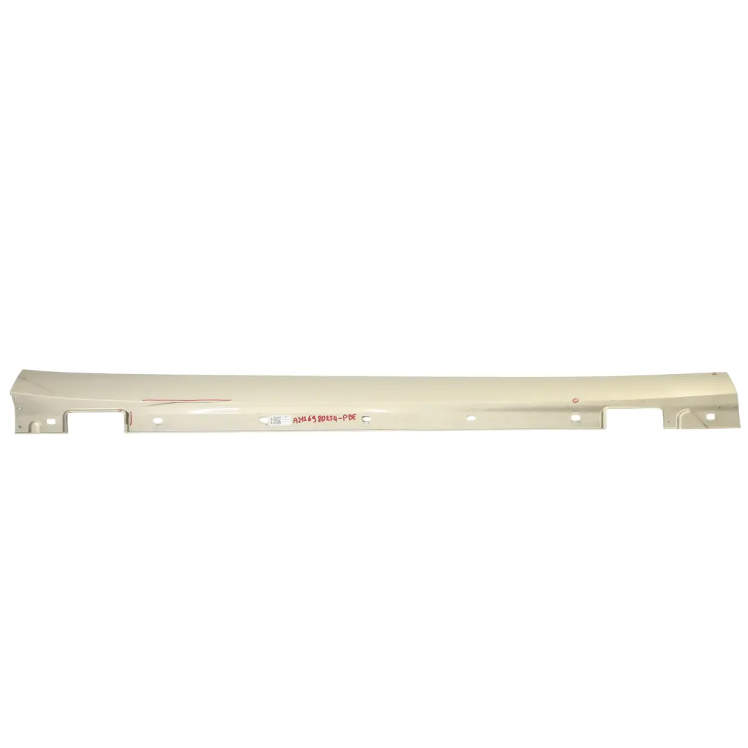 Copertura Gonna Laterale Destra Pearl Beige Metallic - 794 per Mercedes W212 con numero di parte A2126980254 Mercedes W212 Copertura Gonna Laterale Destra Pearl Beige Metallic - 794 - SKU A2126980254-PBE - Numero di parte A2126980254