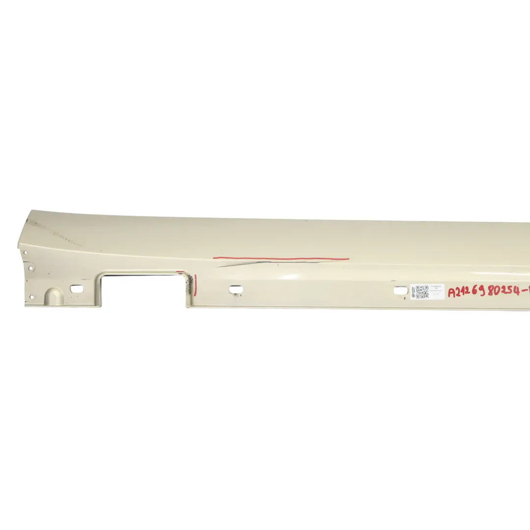 Side Skirt Cover Right O/S Sill Panel Pearl Beige Metallic - 794 to Mercedes W212 with Part number A2126980254 Mercedes W212 Side Skirt Cover Right O/S Sill Panel Pearl Beige Metallic - 794 - SKU A2126980254-PBE - Part number A2126980254