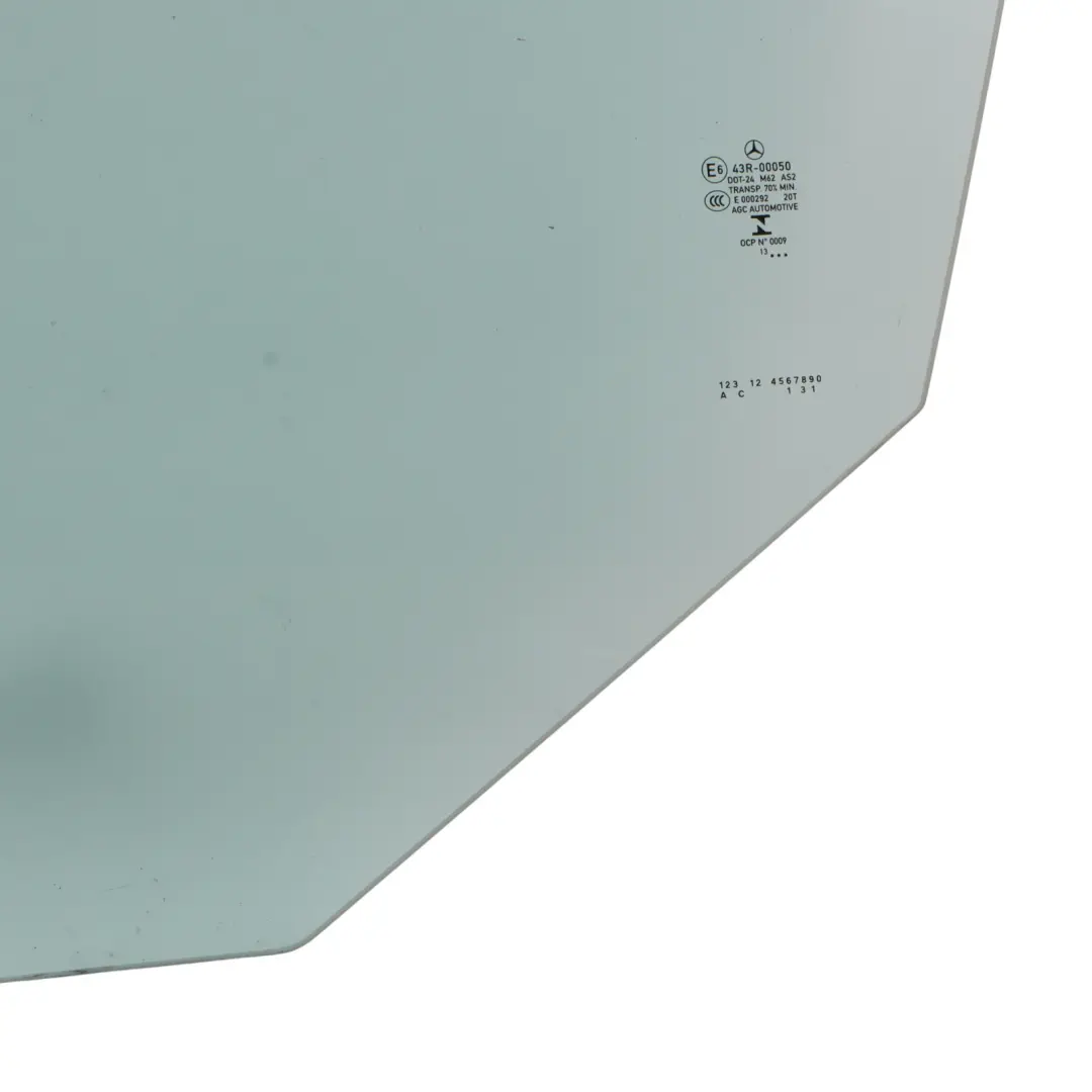 Mercedes W212 Door Side Green Window Glass AS2 Front Left N/S - SKU A2127251310 - Part number A2127251310