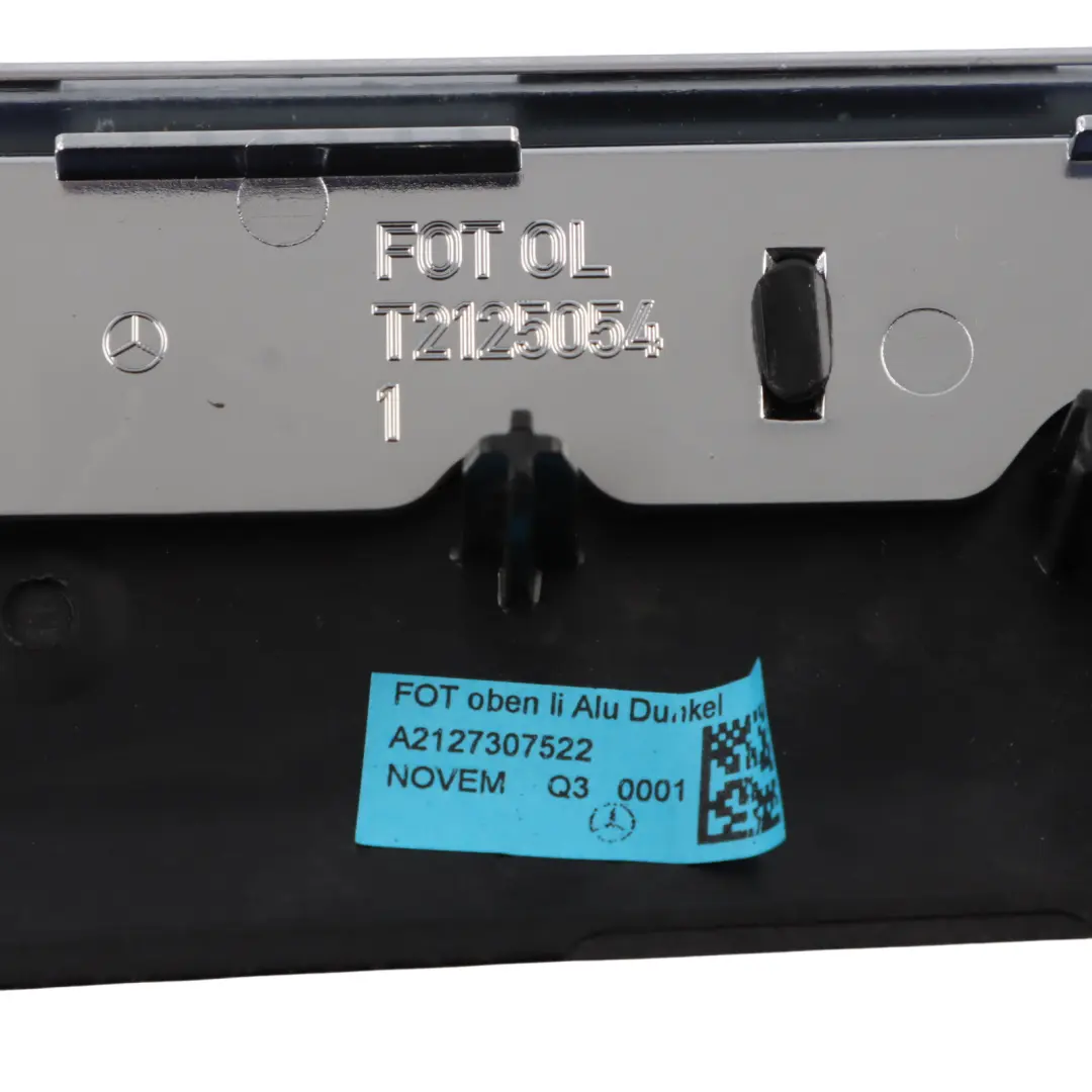 Mercedes W212 Interior Door Trim Rear Left N/S Strip Dark Aluminium - SKU A2127307522-1 - Part number A2127307522