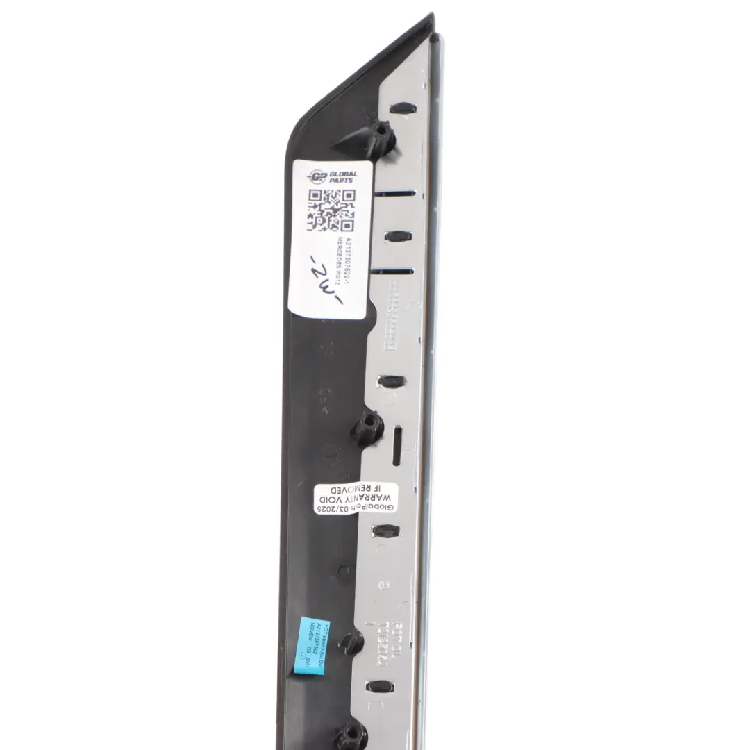 Mercedes W212 Interior Door Trim Rear Left N/S Strip Dark Aluminium - SKU A2127307522-1 - Part number A2127307522