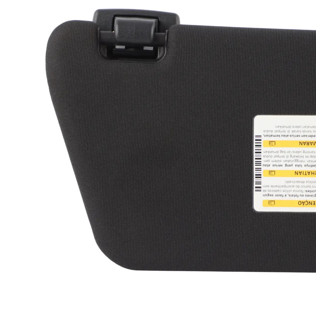 Mercedes W212 Sun Visor Cover Trim Front Left N/S Black Mirror - SKU A2128108100-1 - Part number A2128108100