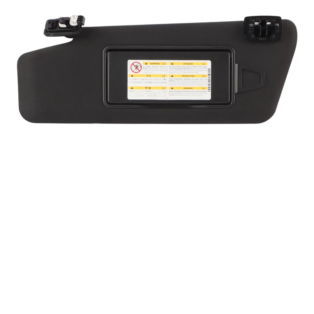 Sun Visor Cover Trim Front Left N/S Black Mirror to Mercedes W212 with Part number A2128108100 Mercedes W212 Sun Visor Cover Trim Front Left N/S Black Mirror - SKU A2128108100-1 - Part number A2128108100