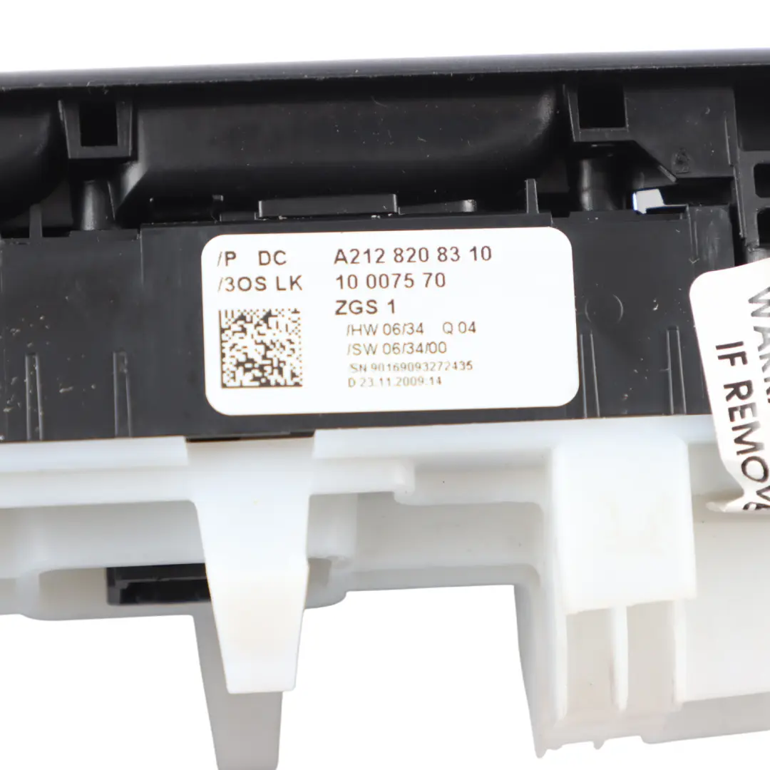 Lifter Switch Mercedes W204 W207 W212 Window Driver's Side Auto Dip - SKU A2128208310-1 - Part number A2128208310
