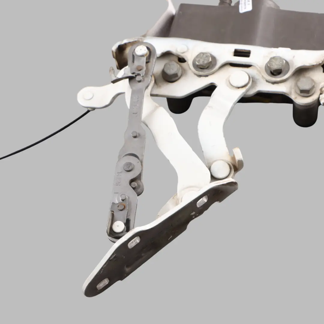 Hood Hinge Pedestrian Protection Left N/S Polar White - 149 to Mercedes W204 W212 with Part number A2129066201 Mercedes W204 W212 Hood Hinge Pedestrian Protection Left N/S Polar White - 149 - SKU A2129066201-POL - Part number A2129066201