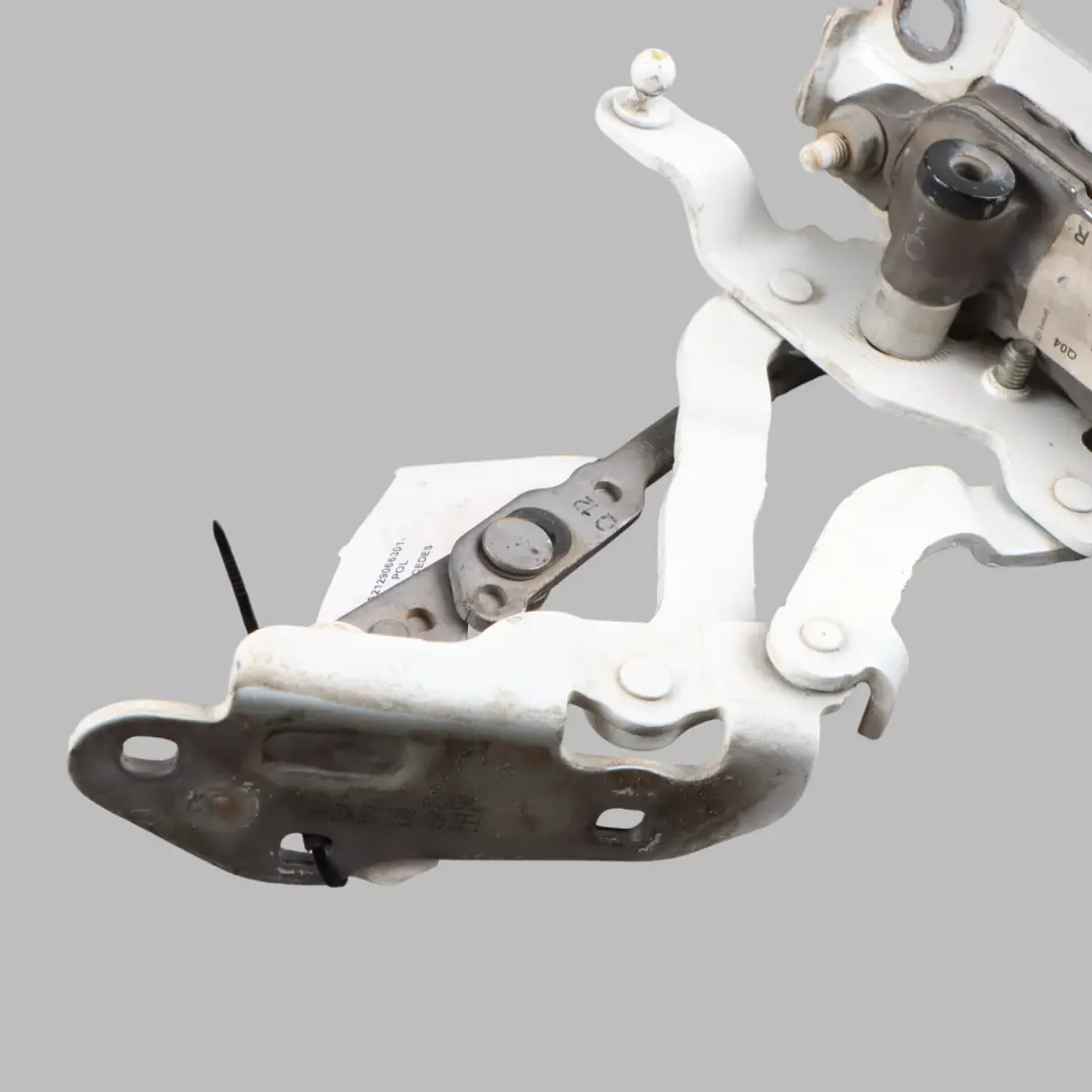 Hood Hinge Pedestrian Protect Right O/S Polar White - 149 to Mercedes W204 W212 with Part number A2129066301 Mercedes W204 W212 Hood Hinge Pedestrian Protect Right O/S Polar White - 149 - SKU A2129066301-POL - Part number A2129066301