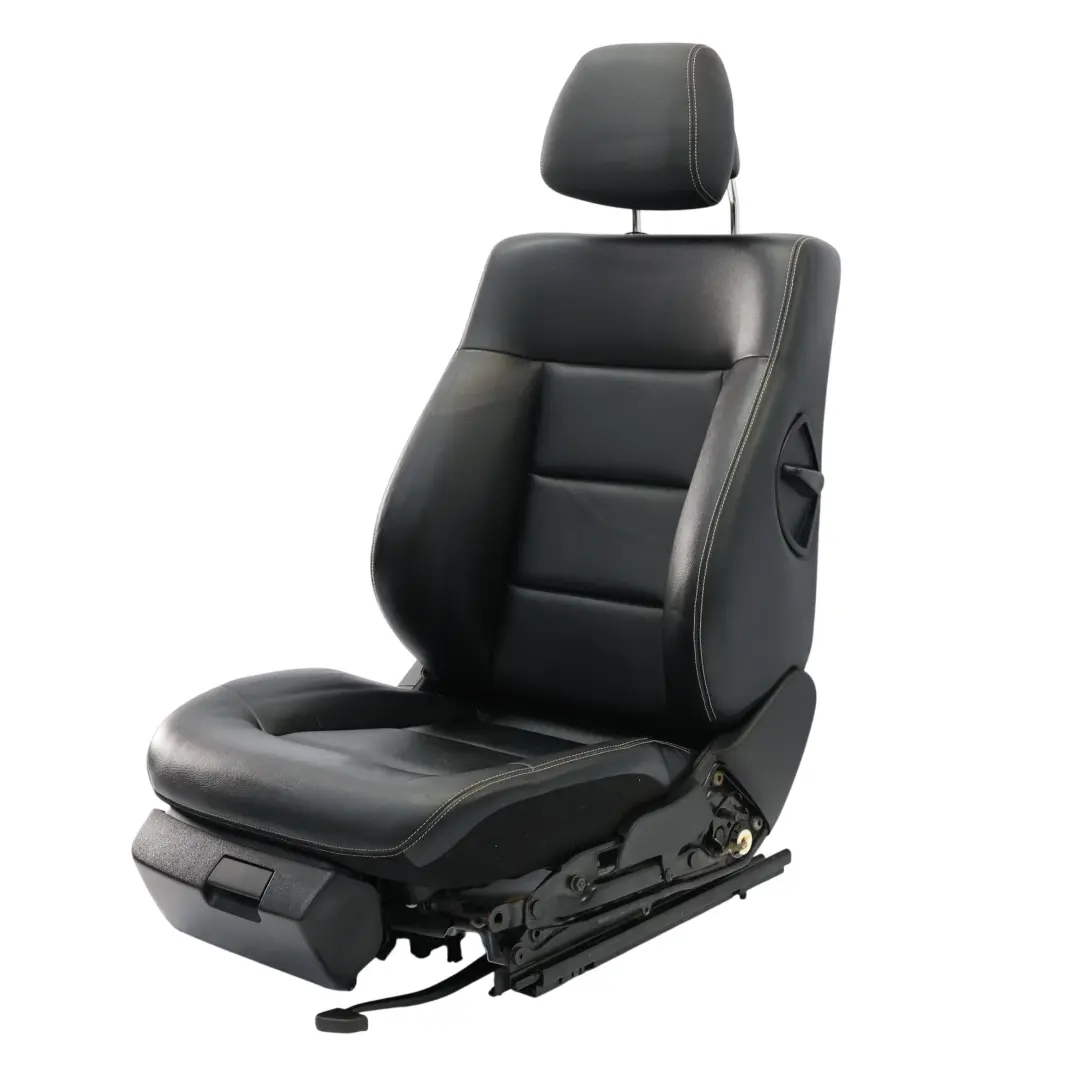 Front Right O/S Interior Electric Black Leather to Mercedes W212 Seat with Part number A2129105247 Mercedes W212 Seat Front Right O/S Interior Electric Black Leather - SKU A2129105247-1 - Part number A2129105247