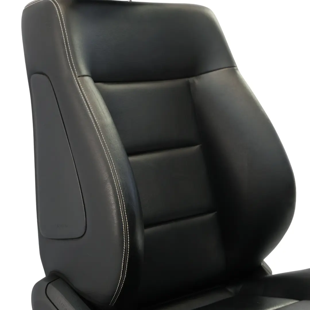 Front Right O/S Interior Electric Black Leather to Mercedes W212 Seat with Part number A2129105247 Mercedes W212 Seat Front Right O/S Interior Electric Black Leather - SKU A2129105247-1 - Part number A2129105247