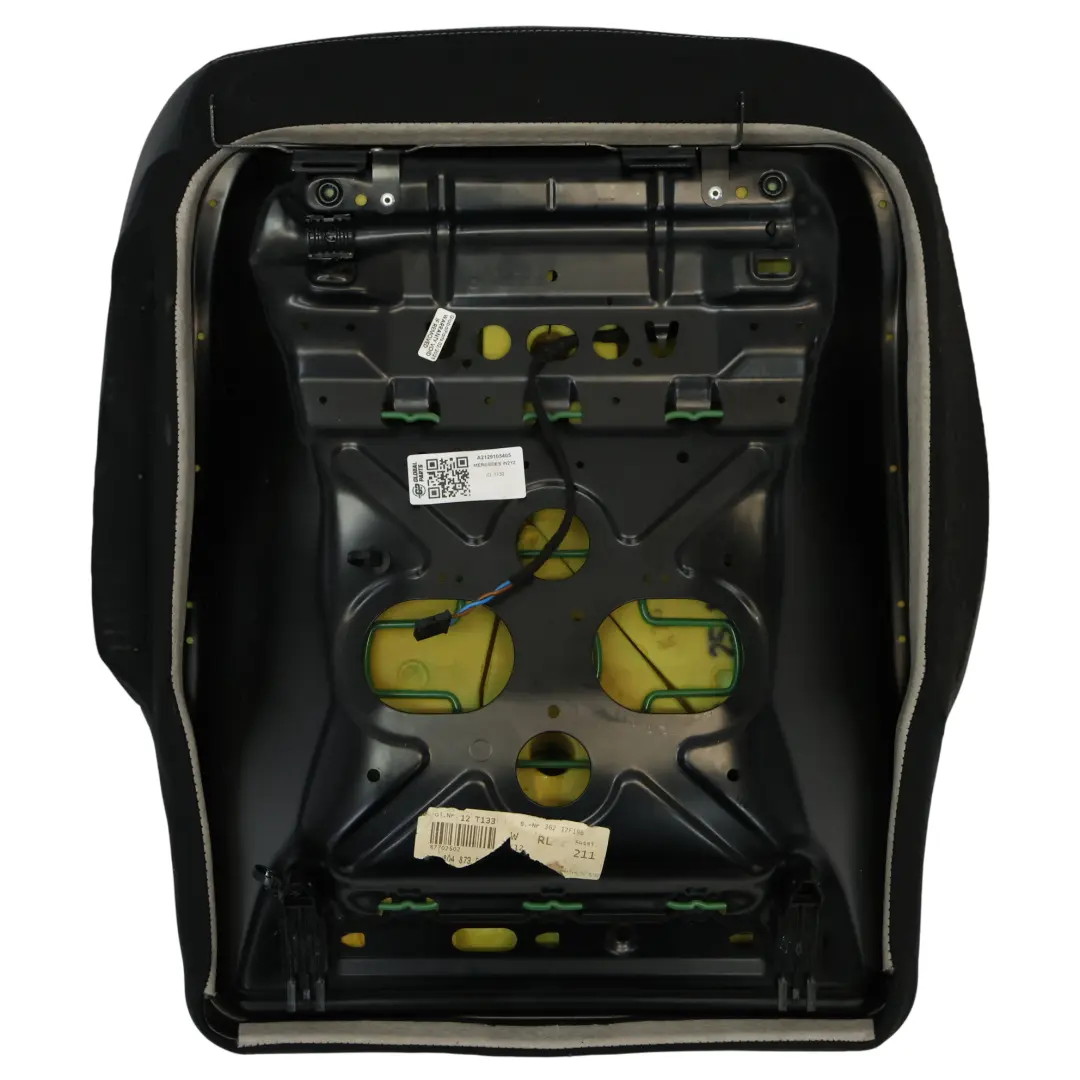 Mercedes W212 Asiento Delantero Cuero Calefactable Derecho Negro - SKU A2129105405 - Número de pieza A2129105405