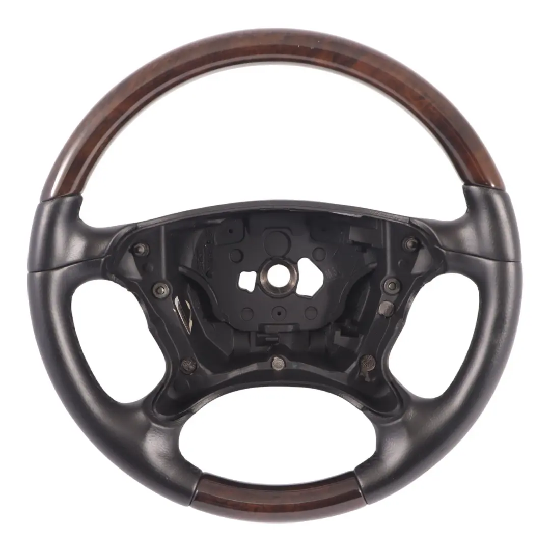 Mercedes CLS C219 Steering Wheel Black Leather Wood - SKU A2194602103 - Part number A2194602103