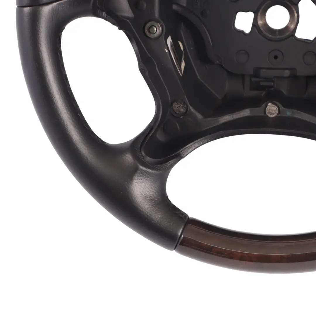 Mercedes CLS C219 Steering Wheel Black Leather Wood - SKU A2194602103 - Part number A2194602103